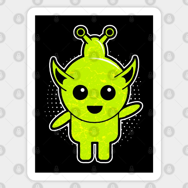 Cute Alien Sticker by Mila46